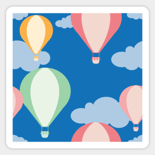 Hot Air Balloon Sky Pattern Sticker